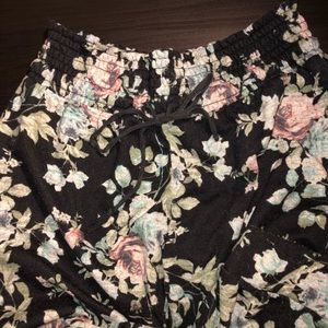 Floral print pants